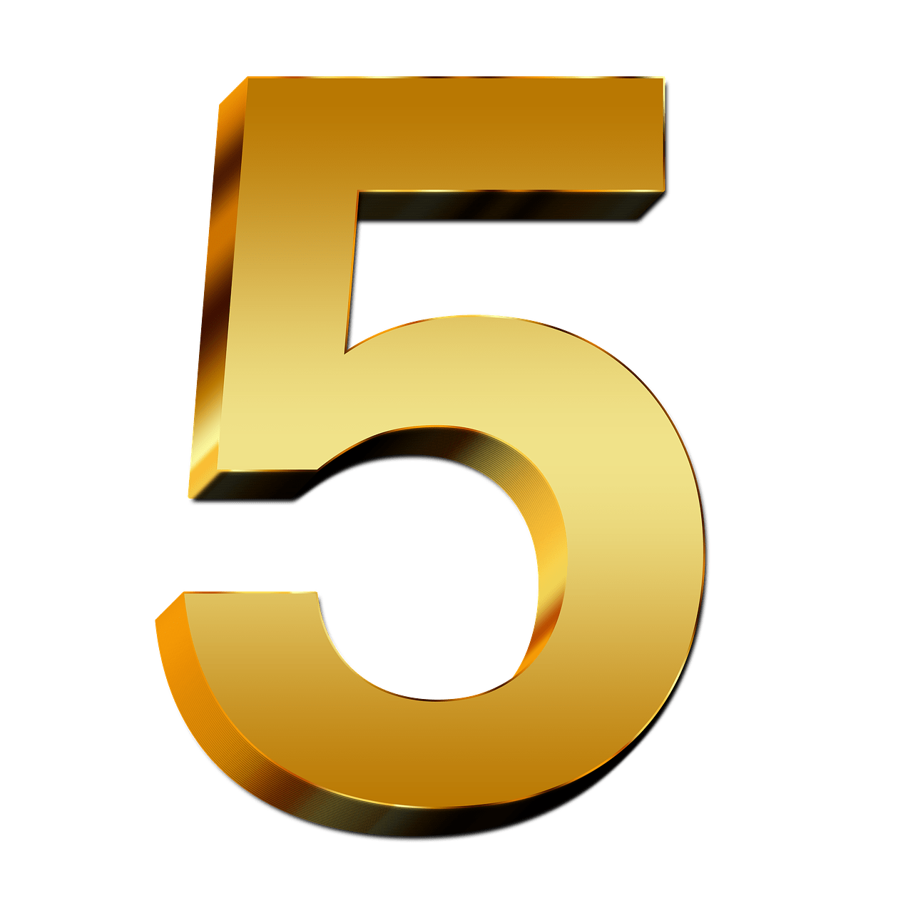 5 Number PNG Free Photo PNG Image