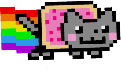 I Build a working Nyan Cat Gif in Minecraft (Link in the