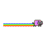 Rainbow Nyan Photos Cat Free HD Image PNG