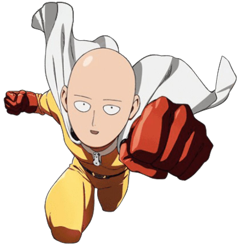 Saitama Picture Man Punch One PNG Image
