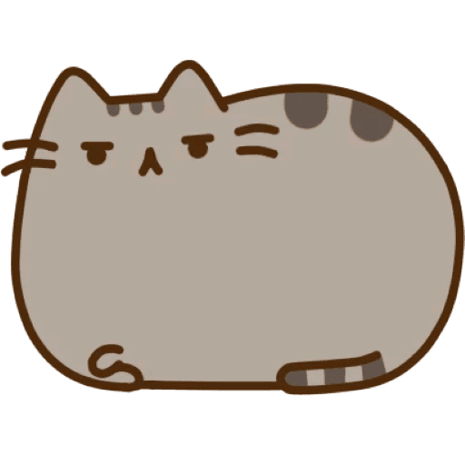 Download Brown Medium Sticker Pusheen Cat Sized To HQ PNG Image ...