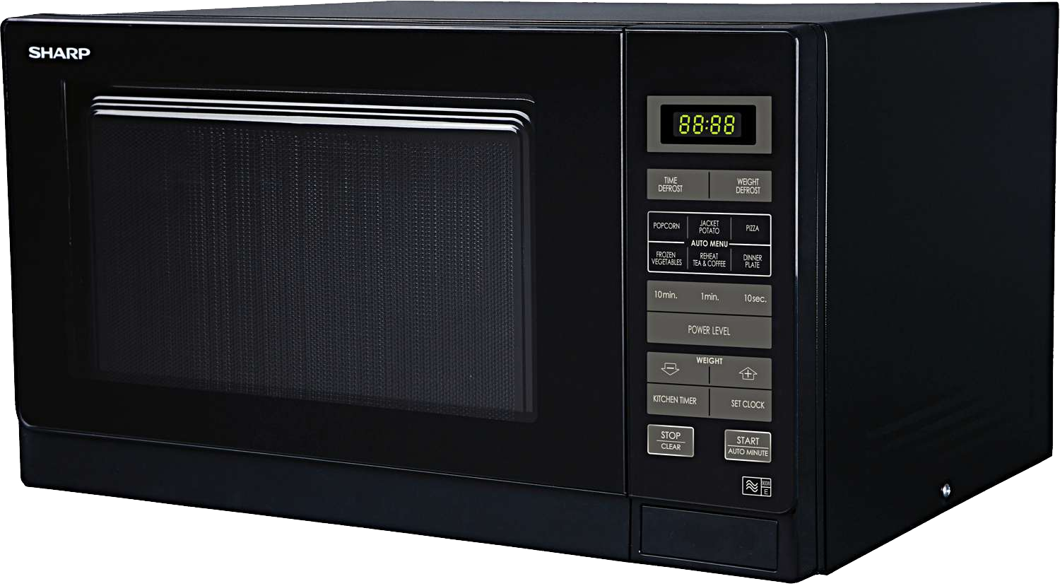 Sharp Black Oven Microwave HD Image Free PNG Image