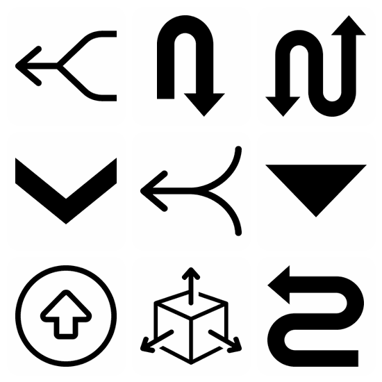 Arrow icon pack preview