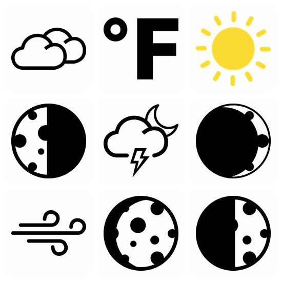 Climate icon pack preview
