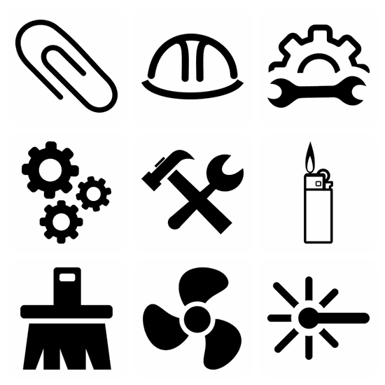 Construction icon pack preview