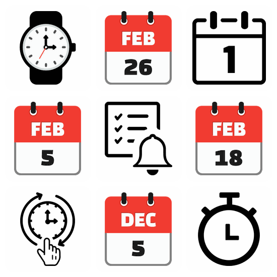 Date icon pack preview