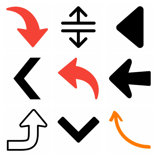 Direction icon pack preview