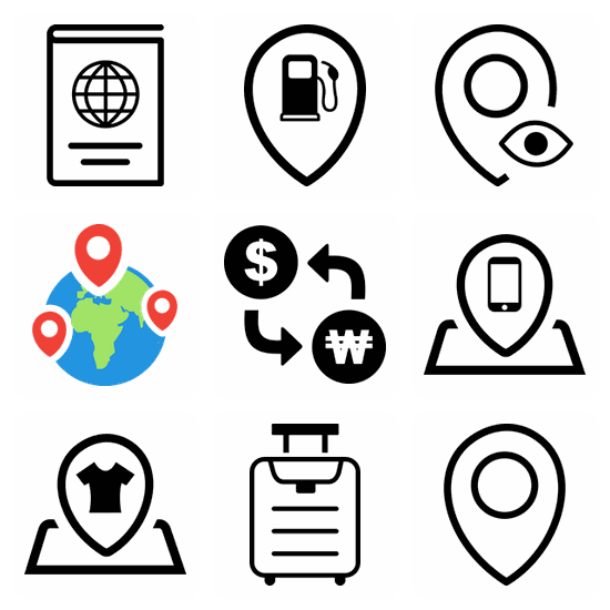 Map icon pack preview
