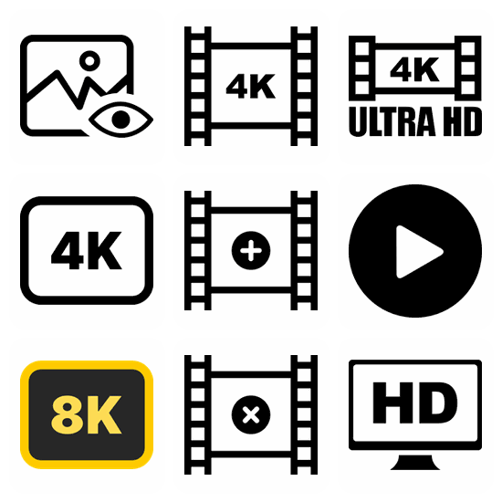 Multimedia icon pack preview