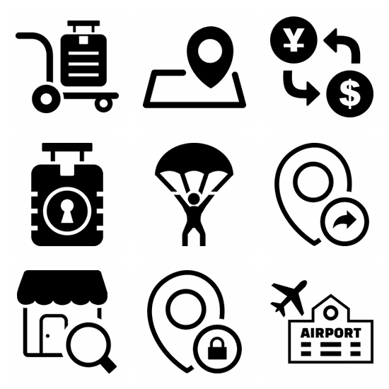 Travel icon pack preview