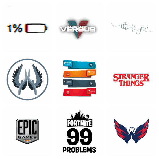 Logo PNG pack preview
