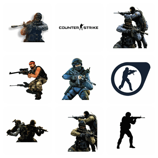 Counter Strike PNG pack preview