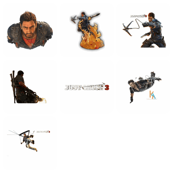 Just Cause PNG pack preview