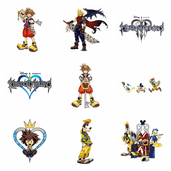 Kingdom Hearts PNG pack preview