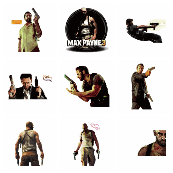 Max Payne PNG pack preview