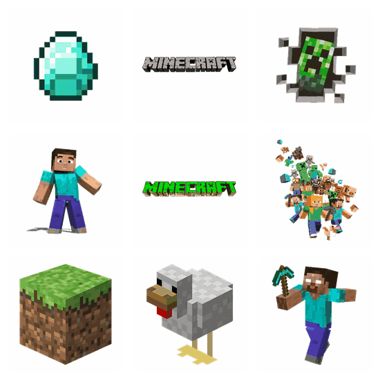 Minecraft PNG pack preview