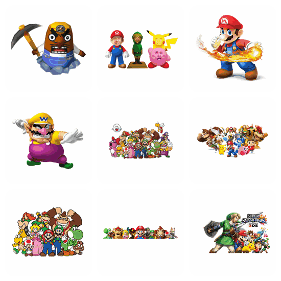 Nintendo PNG pack preview