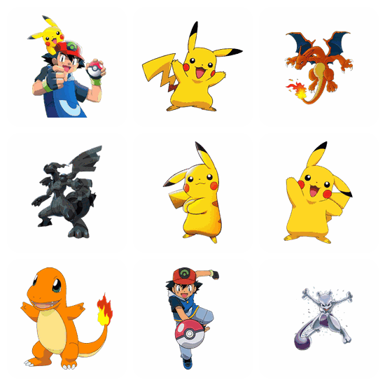 Pokemon PNG pack preview
