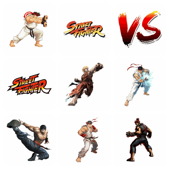 Street Fighter PNG pack preview