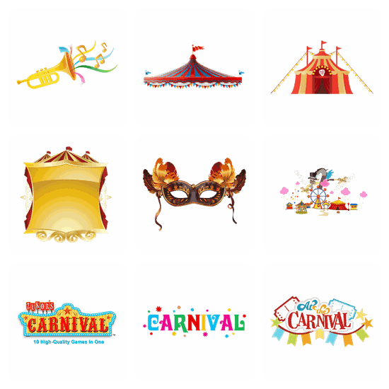 Carnival PNG pack preview
