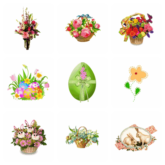 Easter Flower PNG pack preview