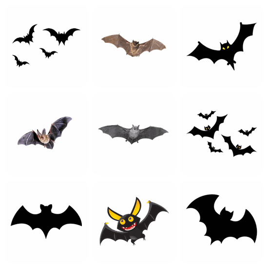 Bat PNG pack preview