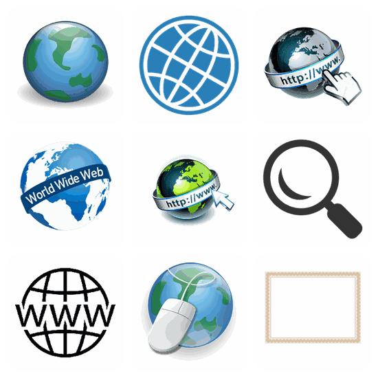 World Wide Web PNG pack preview