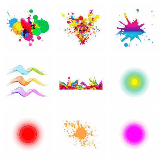 Colours PNG pack preview