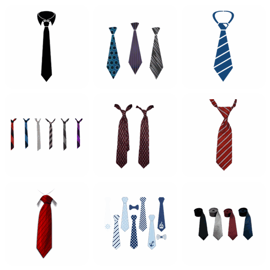 Tie PNG pack preview