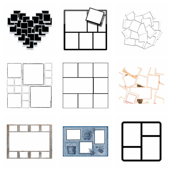 Collage PNG pack preview
