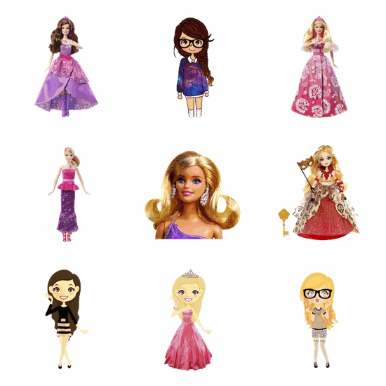 Doll PNG pack preview