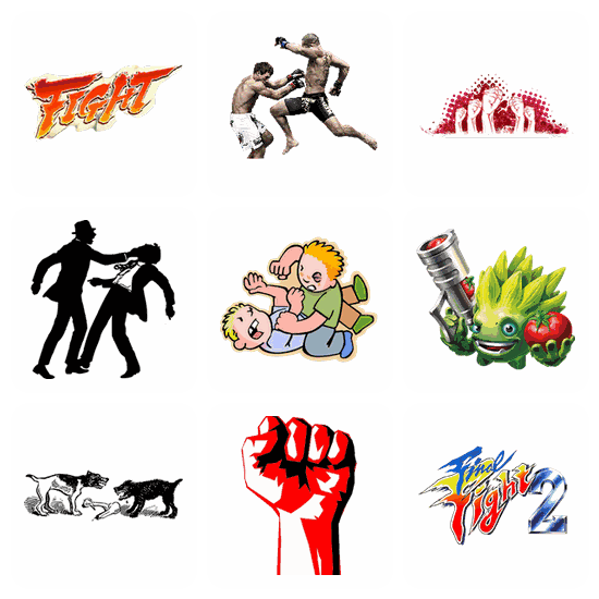Fight PNG pack preview