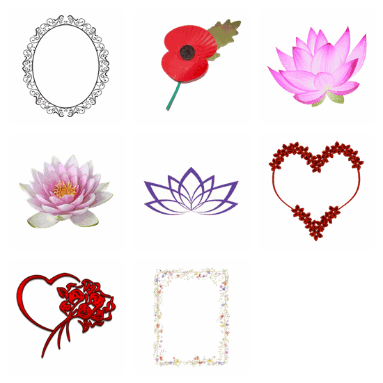 Flower PNG pack preview