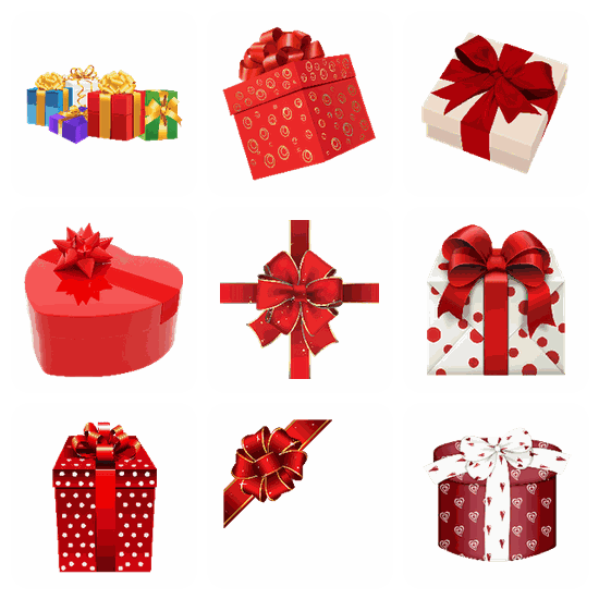 Gift PNG pack preview