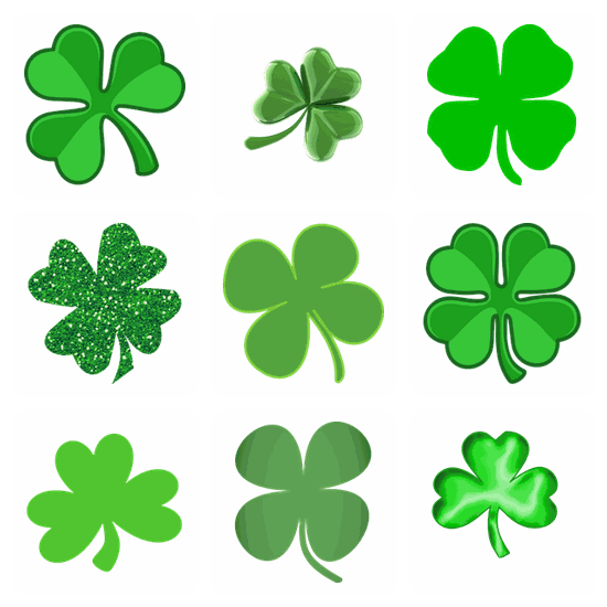 Shamrock PNG pack preview