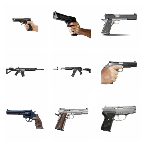 Weapon PNG pack preview