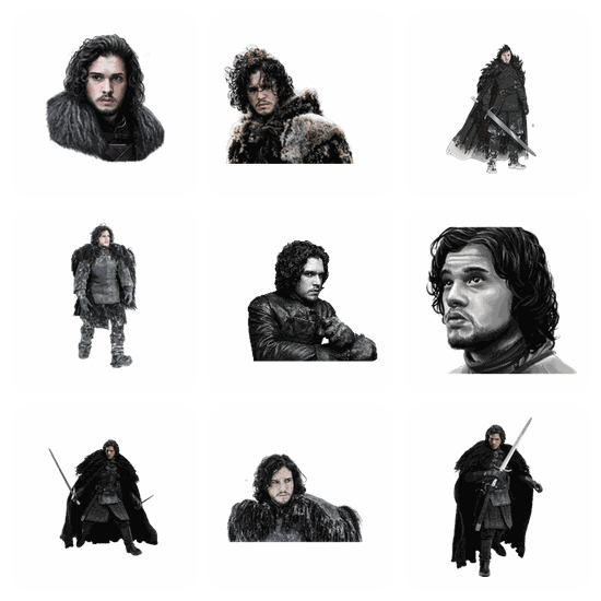 Jon Snow PNG pack preview