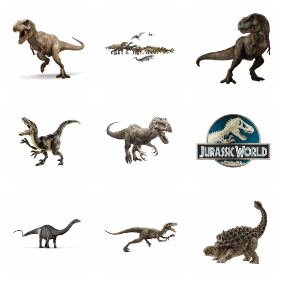 Jurassic World PNG pack preview