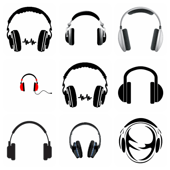 Headphones PNG pack preview