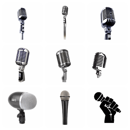 Mic PNG pack preview