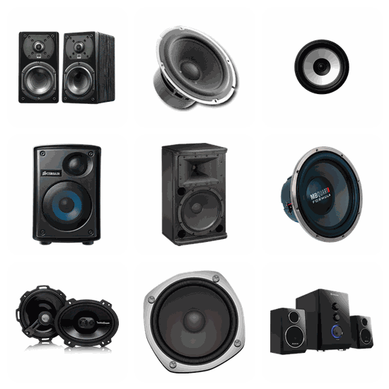 Speakers PNG pack preview