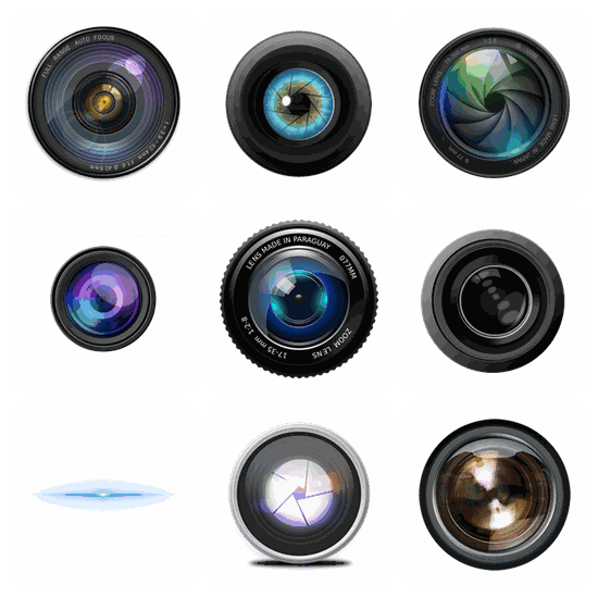 Camera Lens PNG pack preview