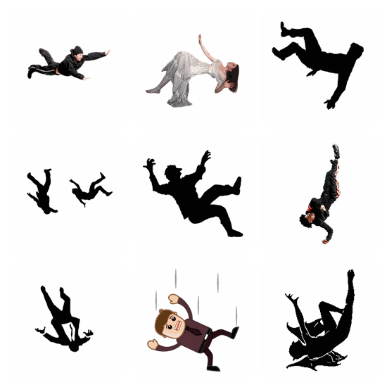 Falling PNG pack preview