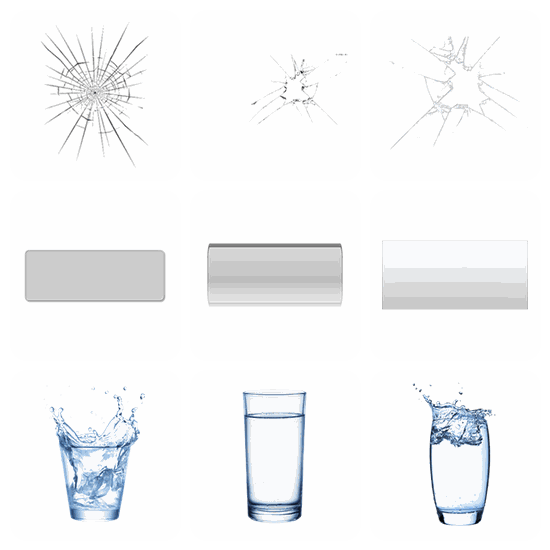 Glass PNG pack preview