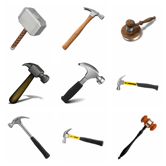 Hammer PNG pack preview