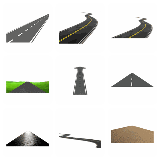 Road PNG pack preview