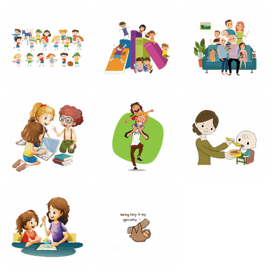 Cartoon PNG pack preview