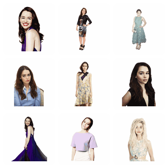 Emilia Clarke PNG pack preview