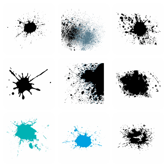Splatter PNG pack preview