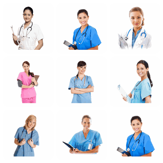 Nurse PNG pack preview